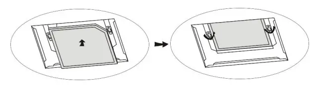 electriQ 90cm LED Island Cooker Hood User Manual - Apply reverse procedure to uninstall the carbon filter