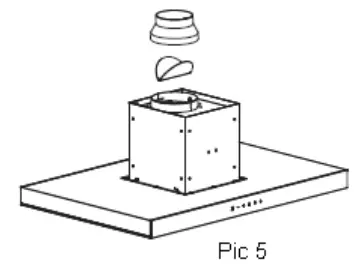 electriQ 90cm LED Island Cooker Hood User Manual - Pic 5