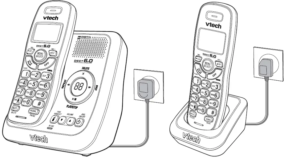 vtech CS6120-2 DECT 6.0 Cordless Telephone 11