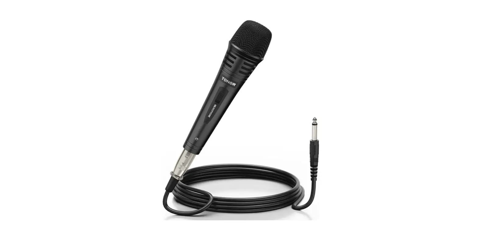 Tonor Dynamic Karaoke Microphone For Singing With 16.4ft Xlr Cable, Metal Handheld Mic Compatible With Karaoke-complete Features/instruction Manual