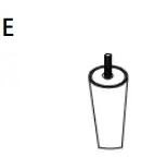 UPHOLSTERY WF198203 Push Back Chair - Parts List F