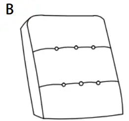UPHOLSTERY WF198203 Push Back Chair - Parts List b