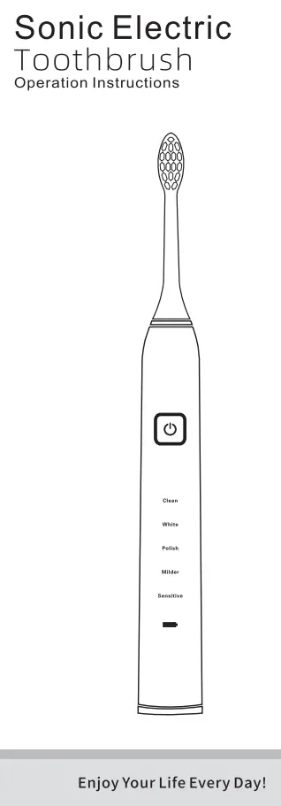SONIC Electric Toothbrush Instruction Manual
