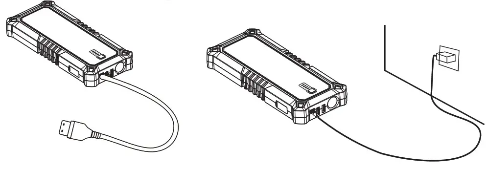 GOOLOO GP4000 Jump Starter 4000A Peak Car Starter - How to Charge the GP4000