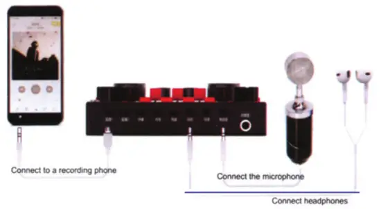 ENKE V8S Mobile Computer Universal Live Sound Card - Cannect