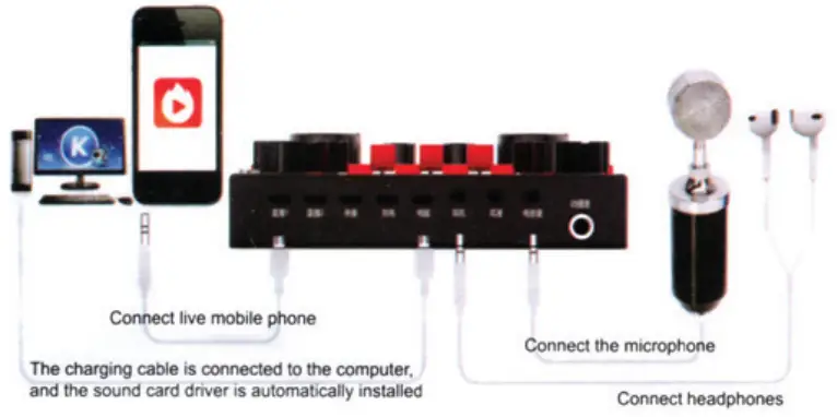 ENKE V8S Mobile Computer Universal Live Sound Card - Mobilrphn