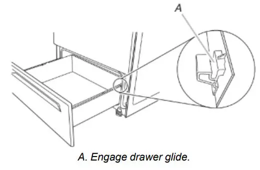 Whirlpool Electric Freestanding Range - Engage drawer glide