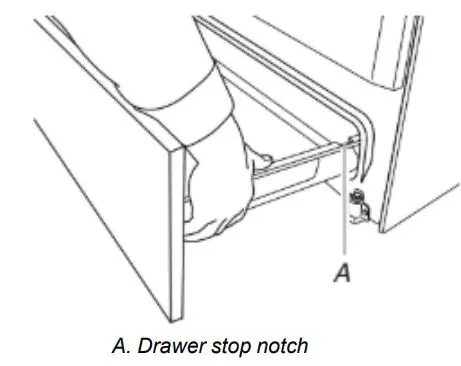 Whirlpool Electric Freestanding Range - Pull the storage drawer straight back to the drawer stop