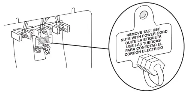 Whirlpool Electric Freestanding Range - remove plastic tag