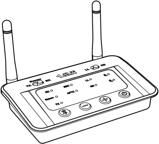 1Mii Bluetooth Transmitter and Receiver 2-in-1