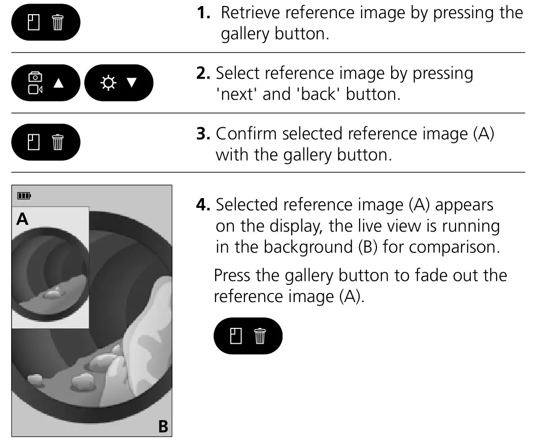 Laserliner 082.261A Compact Video Inspector - Compare image function