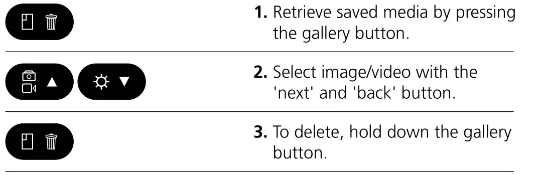 Laserliner 082.261A Compact Video Inspector - Delete image video