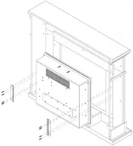 Insert the frebox from the back