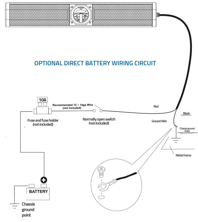 DS18 Hydro SB24BT 24 Inch Marine Water Resistant Amplified - fig 5