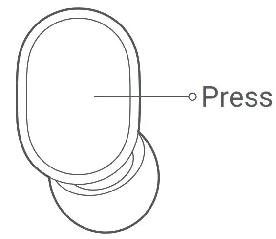 Xiaomi True Wireless Earbuds Basic 2-- Pause Music