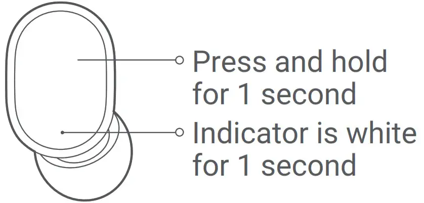 Xiaomi True Wireless Earbuds Basic 2-- Turning On