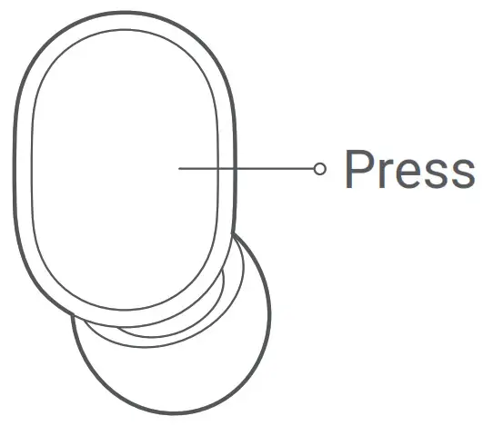 Xiaomi True Wireless Earbuds Basic 2-- both earbuds