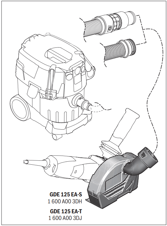 BOSCH EAS GDE 125 Professional Dust Extraction - FIG 1