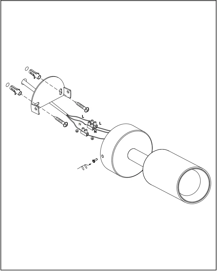 HV4002T-1-BLK Revo Spot Light Installation Diagram