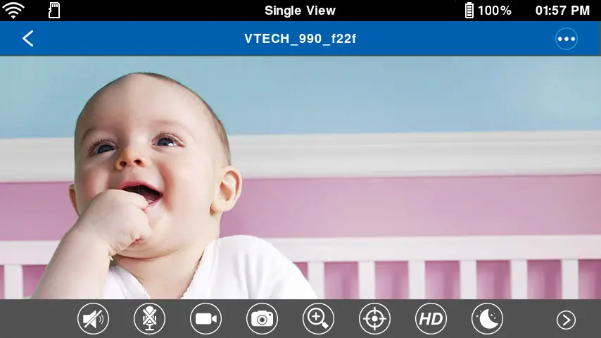 vtech WiFIi HD Video Monitor - Play or mute
