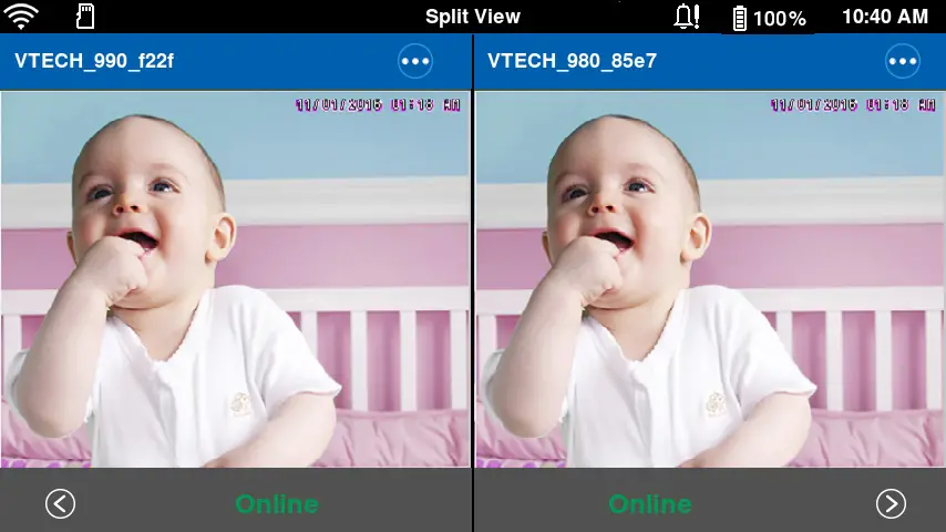 vtech WiFIi HD Video Monitor - Show two camera