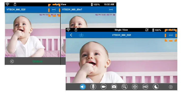 vtech WiFIi HD Video Monitor - Single View t