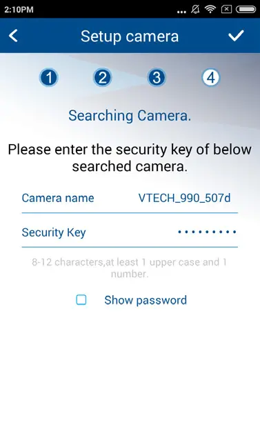 vtech WiFIi HD Video Monitor - camera add