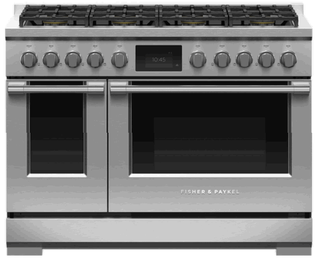 FISHER PAYKEL RDV3-488-N 48 Inch Freestanding Professional Dual Fuel Smart Range -