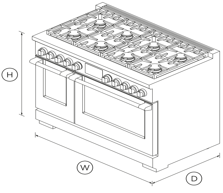 FISHER PAYKEL RDV3-488-N 48 Inch Freestanding Professional Dual Fuel Smart Range - 1