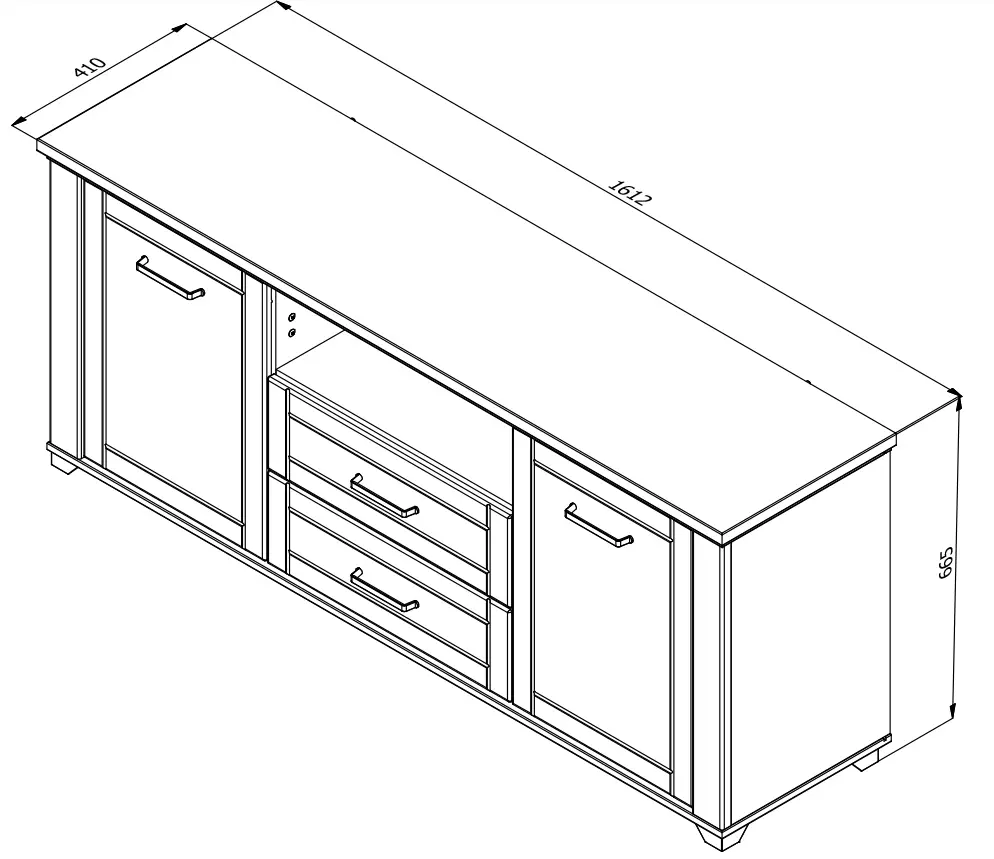 DEDEMAN Valencia TV 160 3K2F TV Shelf