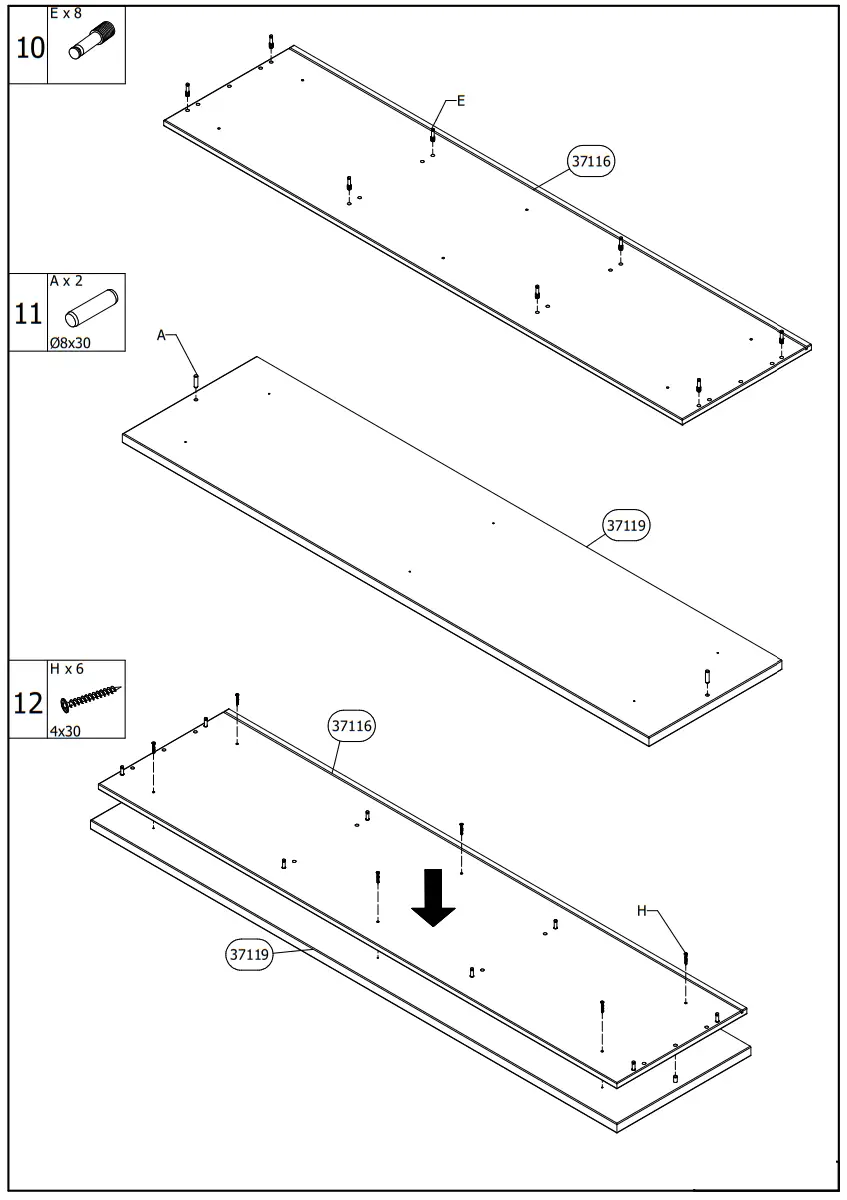 DEDEMAN Valencia TV 160 3K2F TV Shelf - fig5