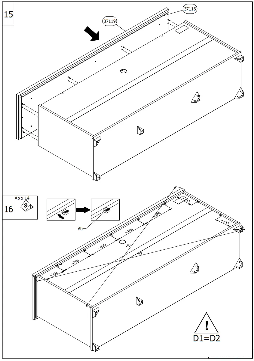DEDEMAN Valencia TV 160 3K2F TV Shelf - fig7
