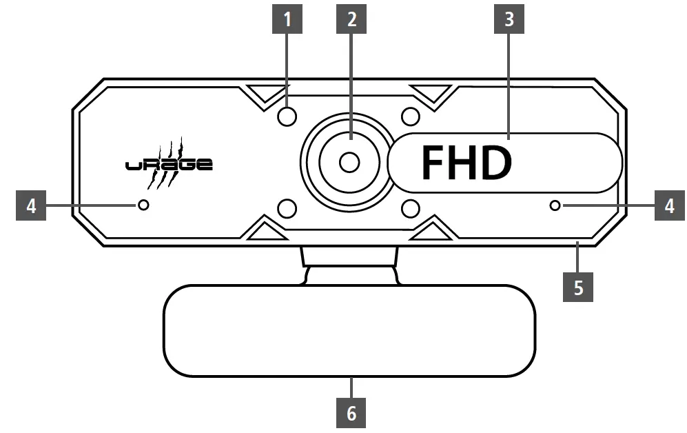 hama 00186090 uRage REC 900 FHD Streaming Webcam 04