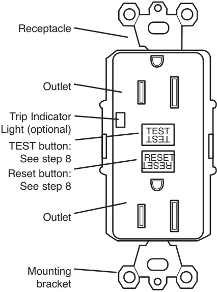 legrand 340557 GFCI Receptacle FIG 1