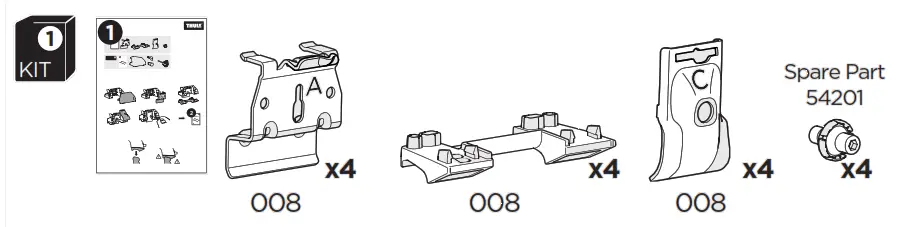 THULE 186007 Fits Kit - Fig 1