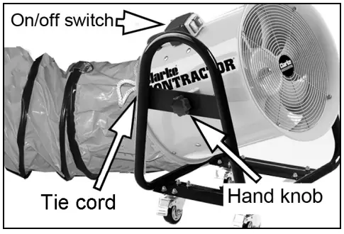 Clarke CON400 16 Inch Ventilation Fan - fig4