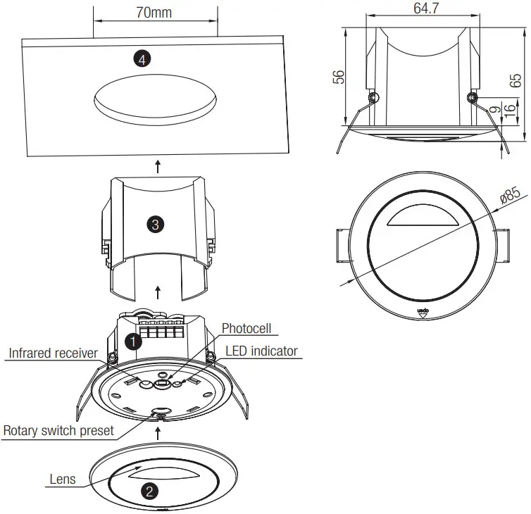 HYTRONIK HMW21 HF Sensor with Tri level Control - fig 1