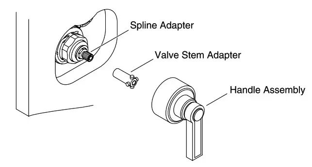 KALLISTA P23052 CR Thermostatic Valve Trim - ADJUST THE HANDLE ASSEMBLY