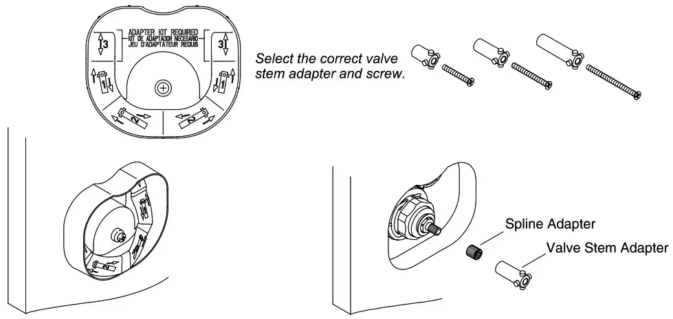 KALLISTA P23052 CR Thermostatic Valve Trim - INSTALL THE VALVE STEM ADAPTER