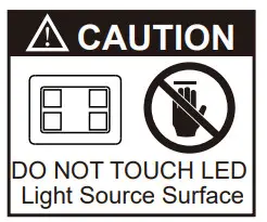 amaran F21x Bi-Color LED Mat - warning