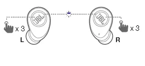 JBL-Free-Wireless-Earbuds-Manual pairing of left and right ear pieces