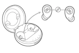 JBL-Free-Wireless-Earbuds-Remove left ear piece from case