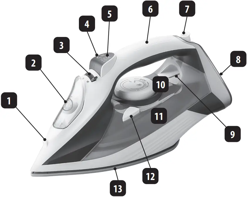 eldom DA36 Press Steam Iron A