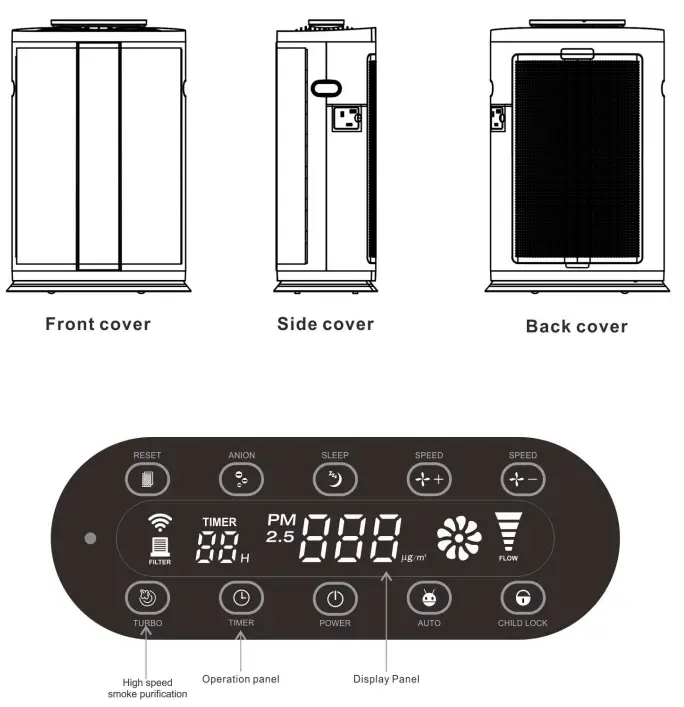 Xspracer KJ600FK09B Air Purifier - FIG 1