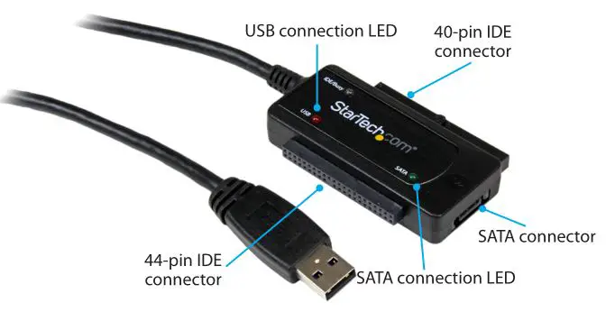 USB 3.0 to SATA or IDE Hard Drive Adapter Converter USB3SSATAIDE - Hard Drive Adapter