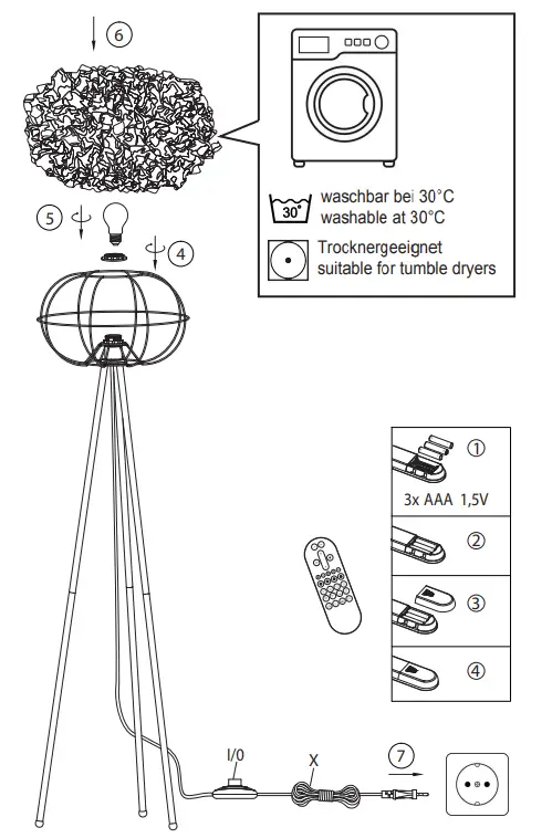 Paul Neuhaus LOLAsmart-NAOMI LED Ceiling Light - Fig 2