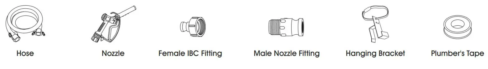 ULINE H-8027 IBC Hose- PARTS