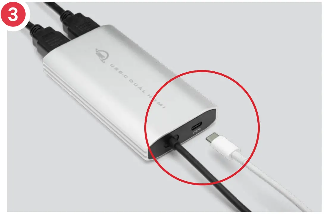 USB-C Dual HDMI 4K Display Adapter Usage