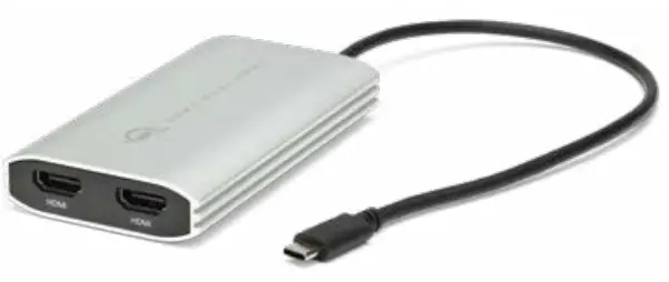 USB-C Dual HDMI 4K Display Adapter