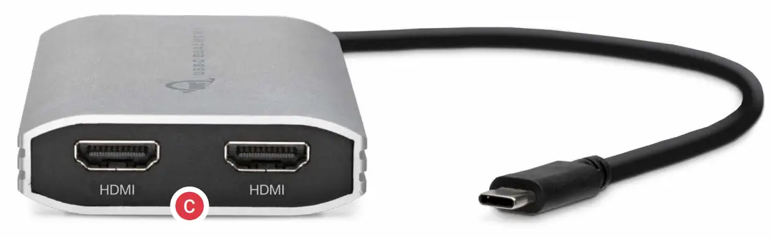 USB-C Dual HDMI 4K Display Adapter Overview